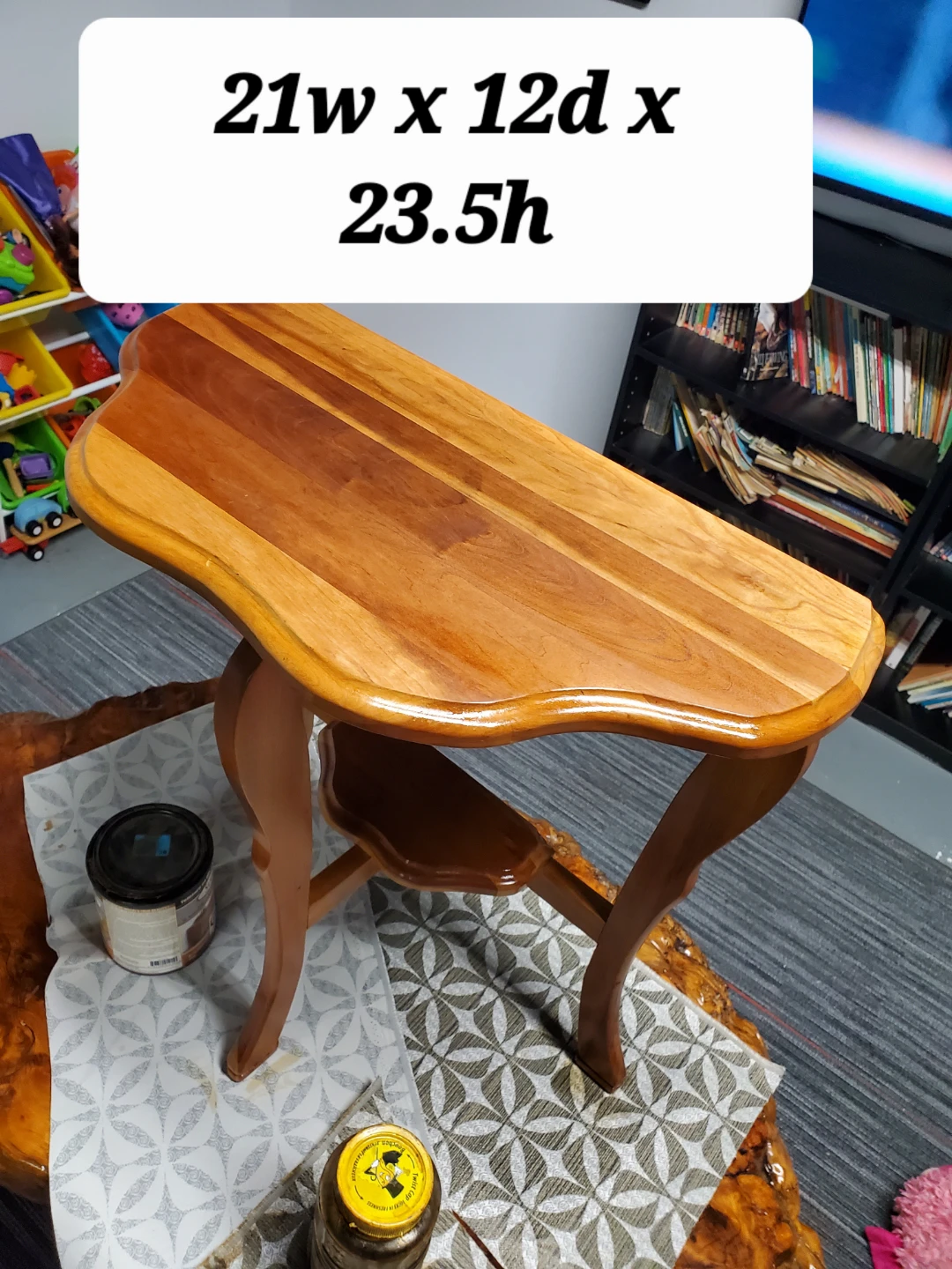 Wooden Side Table - 21x12x23.5 inches - photo 5