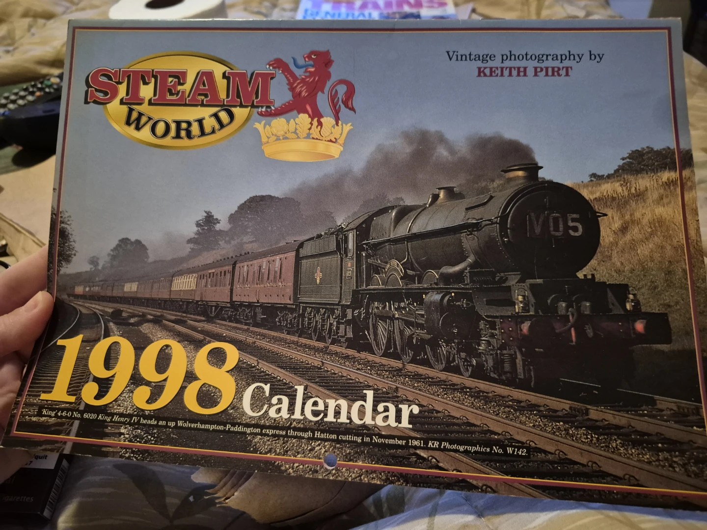 Steam World 1998 Calendar - Vintage Train Photography