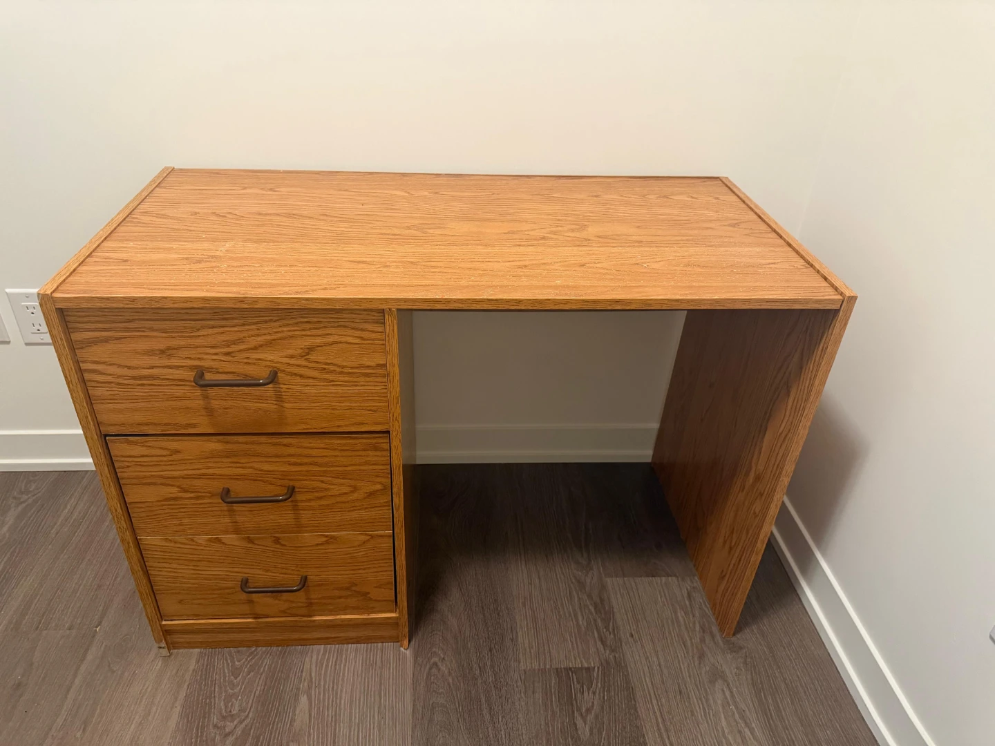 Wooden Desk with Drawers