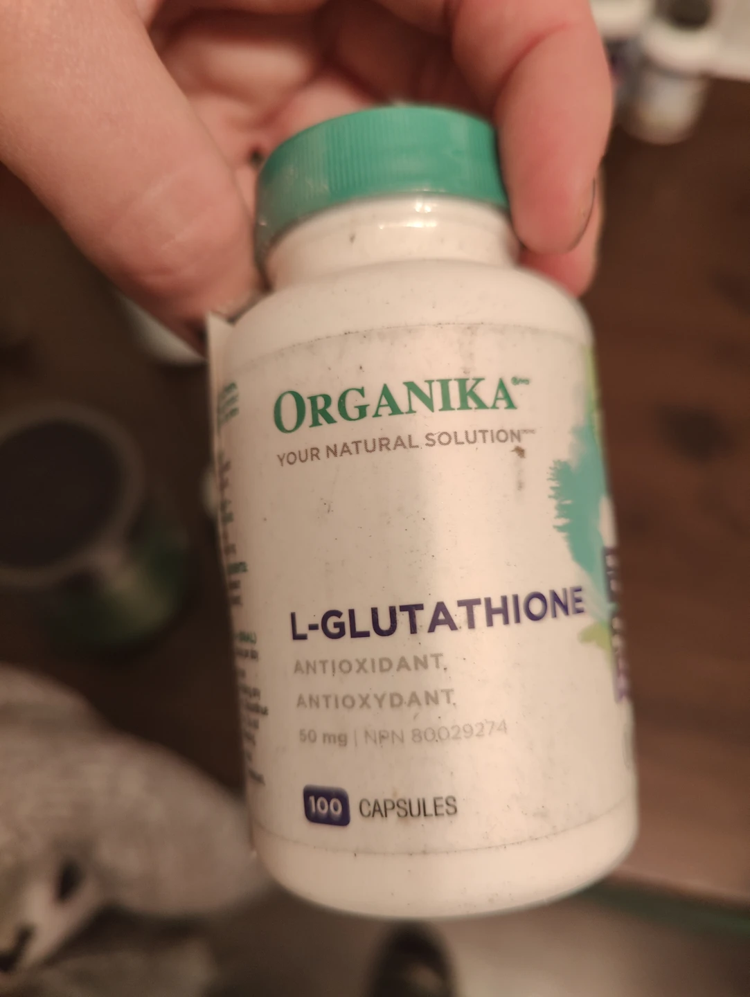 Organika L-Glutathione Antioxidant Supplement - 100 Capsules - photo 2