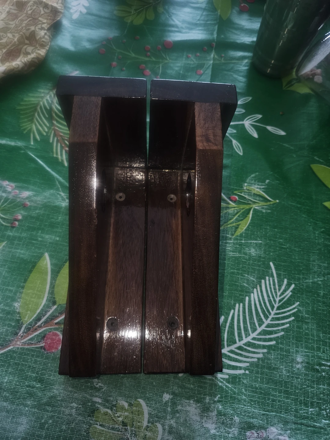 Real Walnut Curtain Rod Supports - photo 2