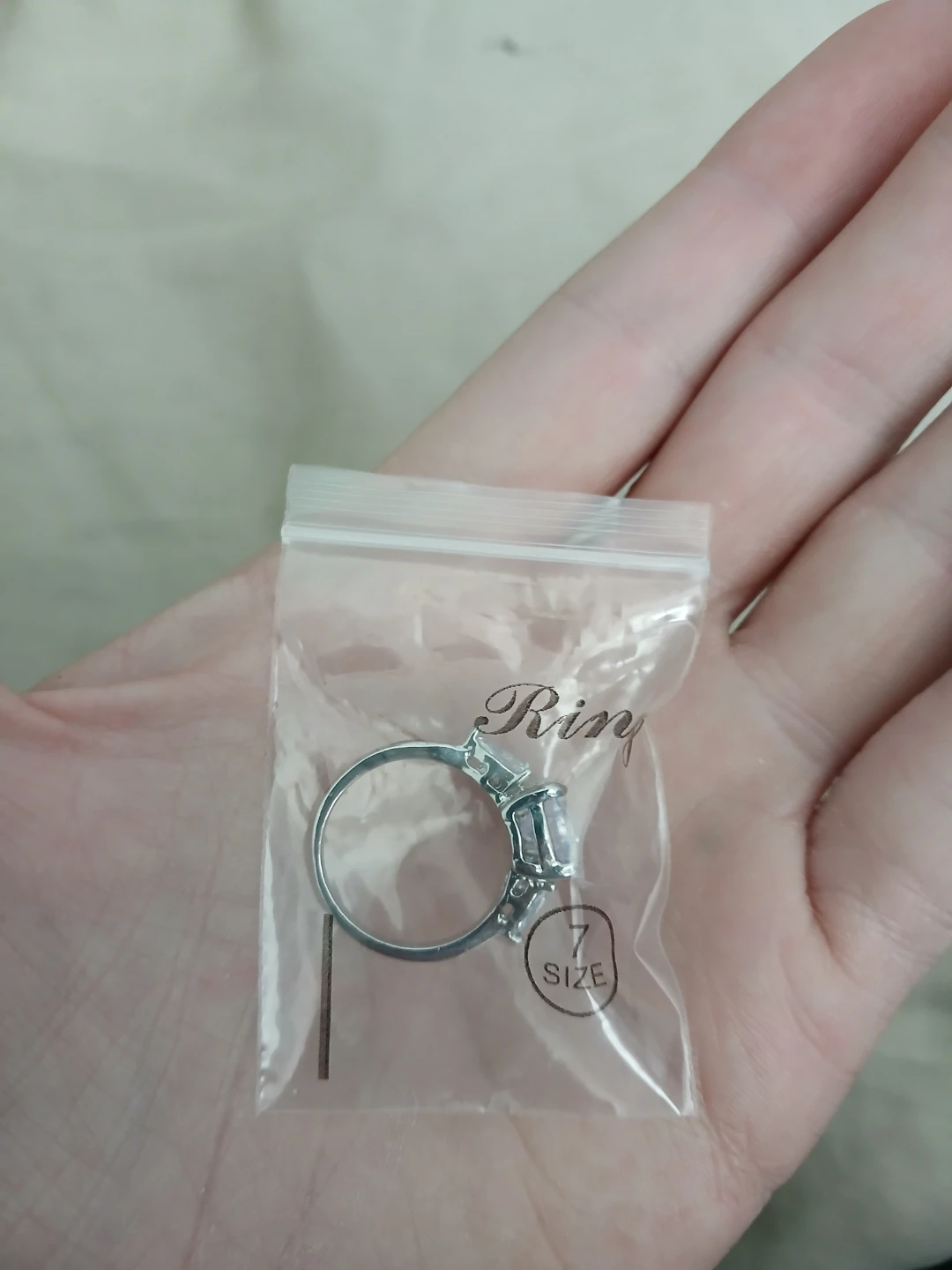 925 Silver And 3 Gem Moissanite Ring - photo 2