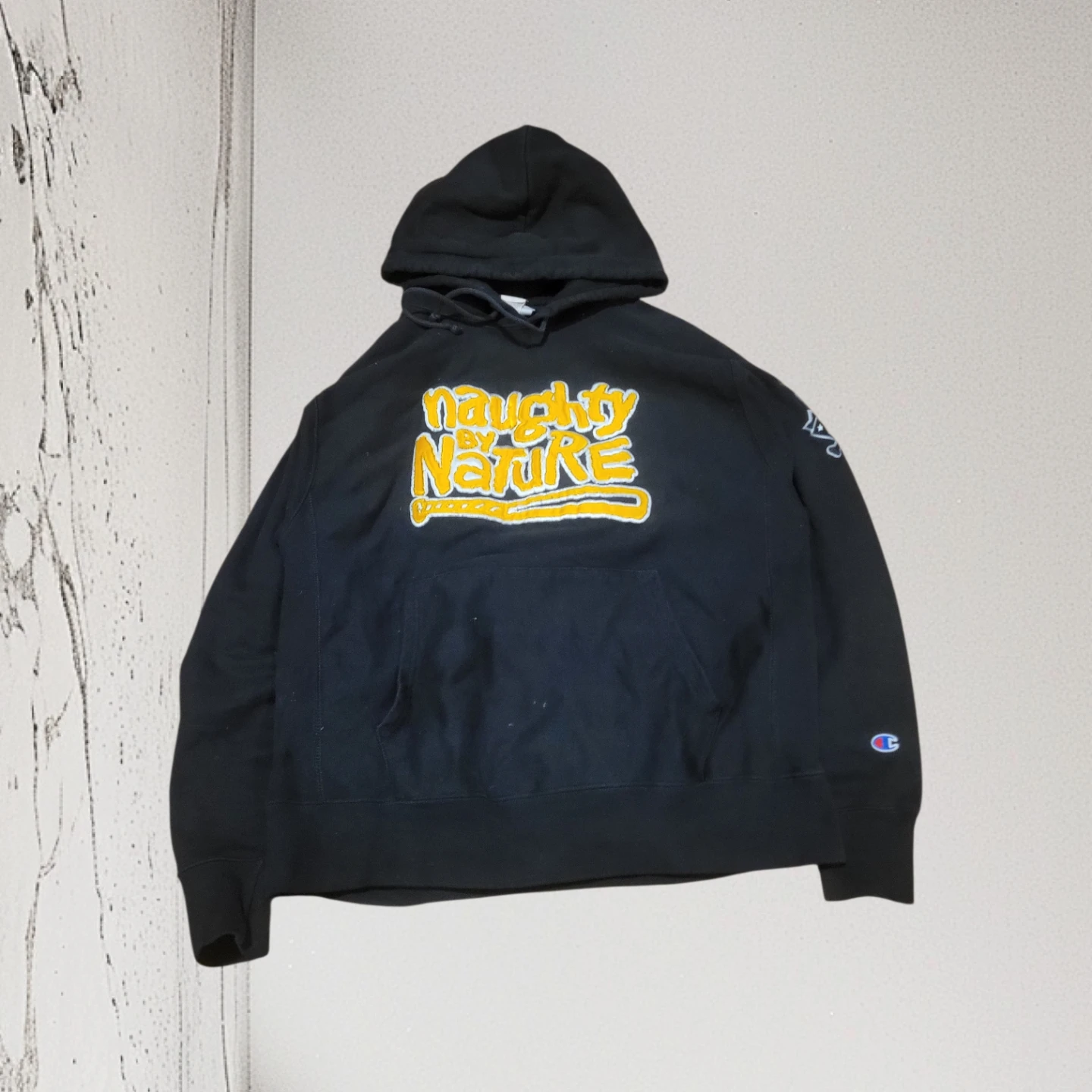 Champion Naughty By Nature Hoodie Black Size L