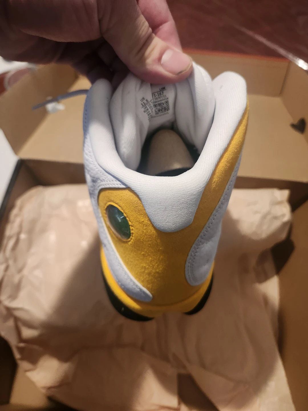 Air Jordan 13 Retro "Del Sol white yellow colorway - photo 3