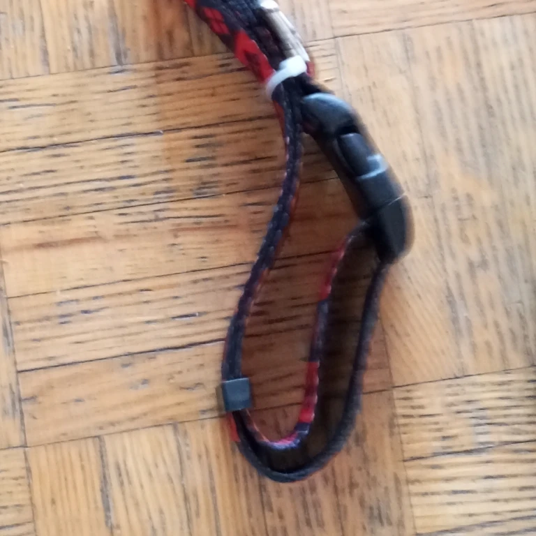 Red and Black Pattern Dog Collar - photo 2