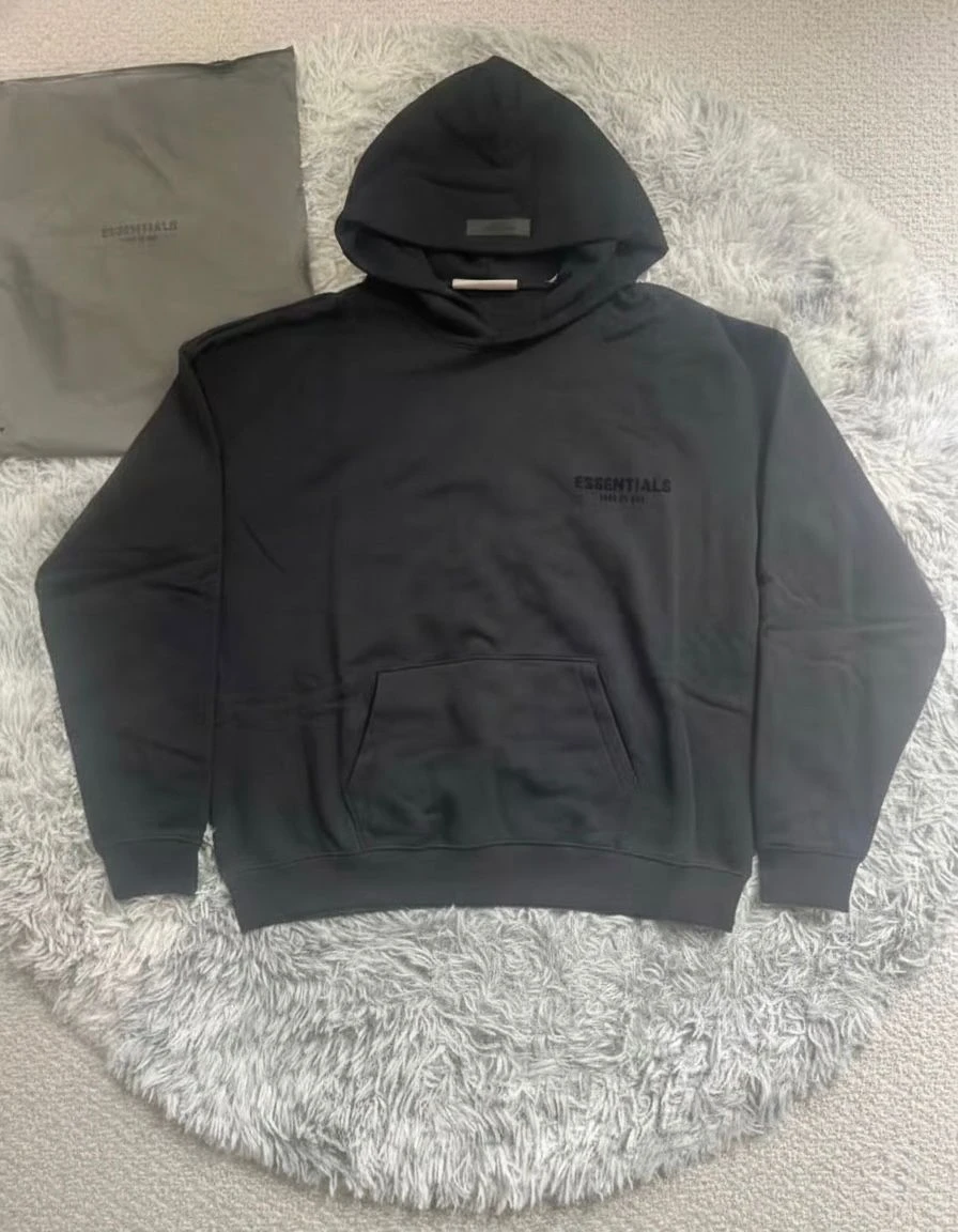Black Fear of God Essentials Hoodie