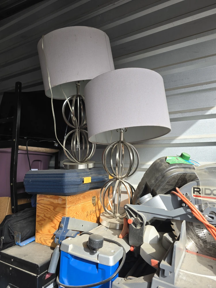 Pair of Silver Decorative Lamps