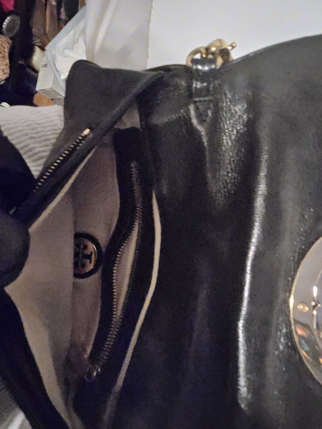 Tory Burch Black Leather Chain Bag - photo 3