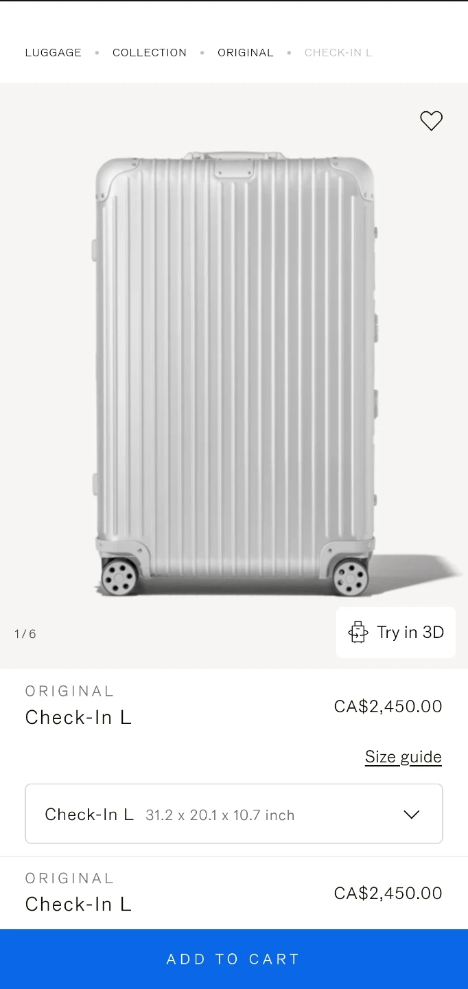 Rimowa Original Check-In L Suitcase - photo 2