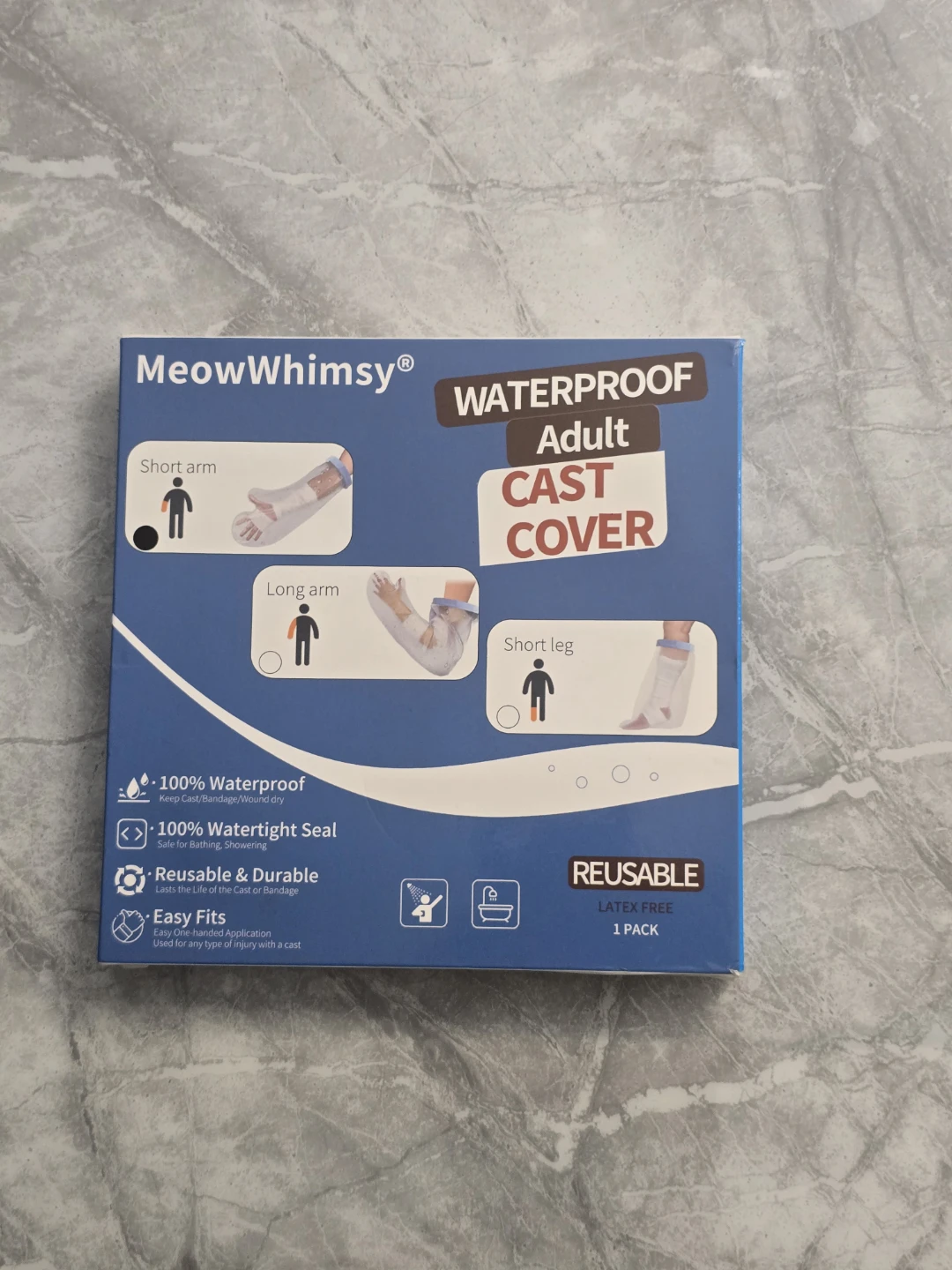 MeowWhimsy Adult arm Waterproof Cast Cover