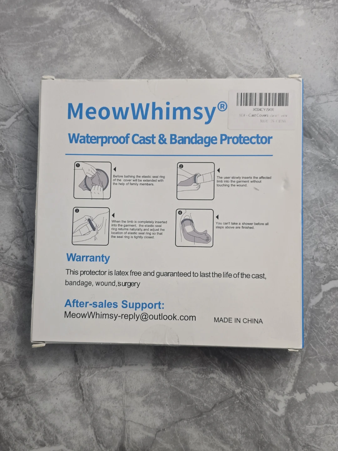 MeowWhimsy Adult arm Waterproof Cast Cover - photo 2
