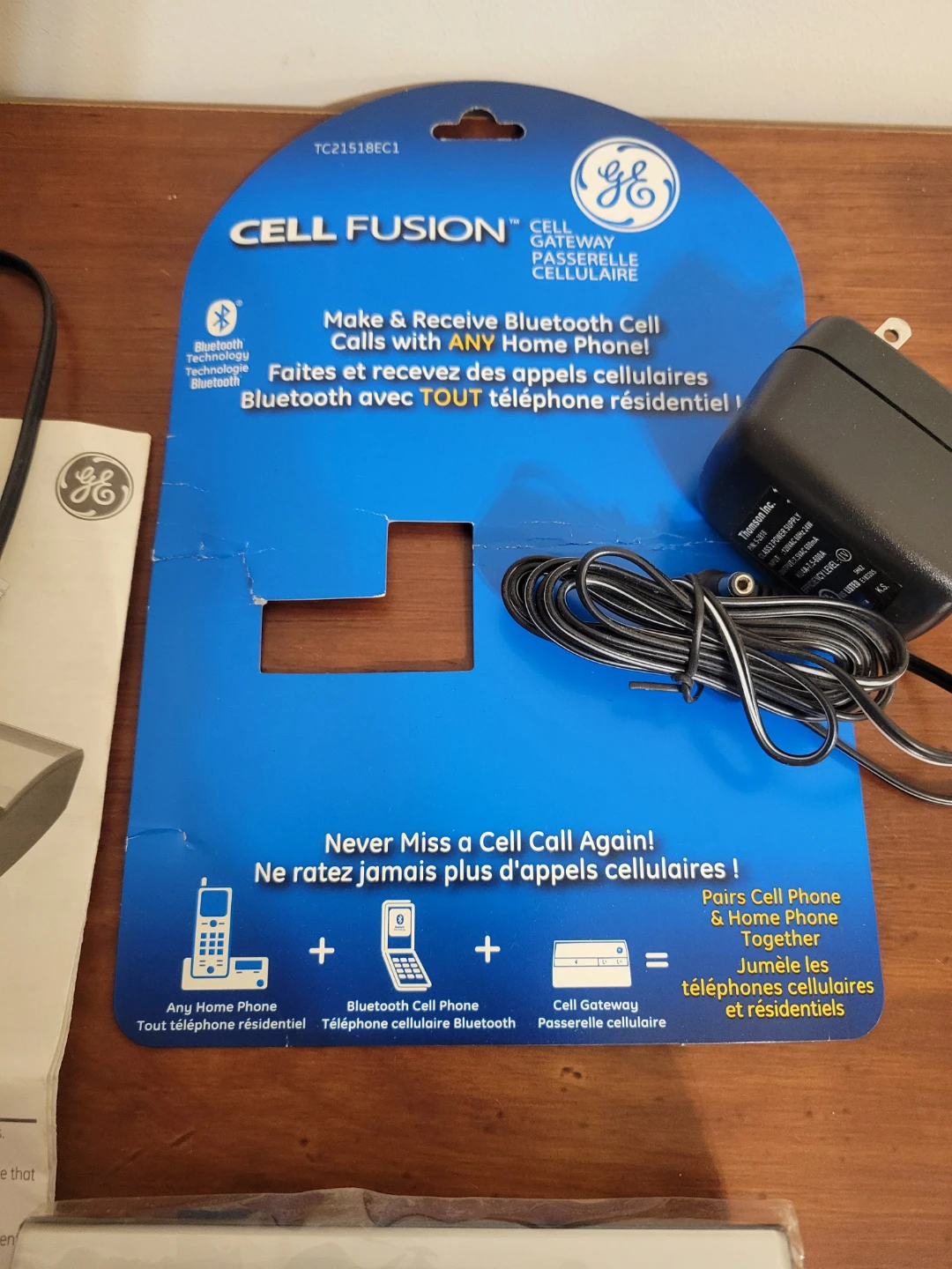GE Cell Fusion Bluetooth Telephone Adapter Model 21518 - photo 2