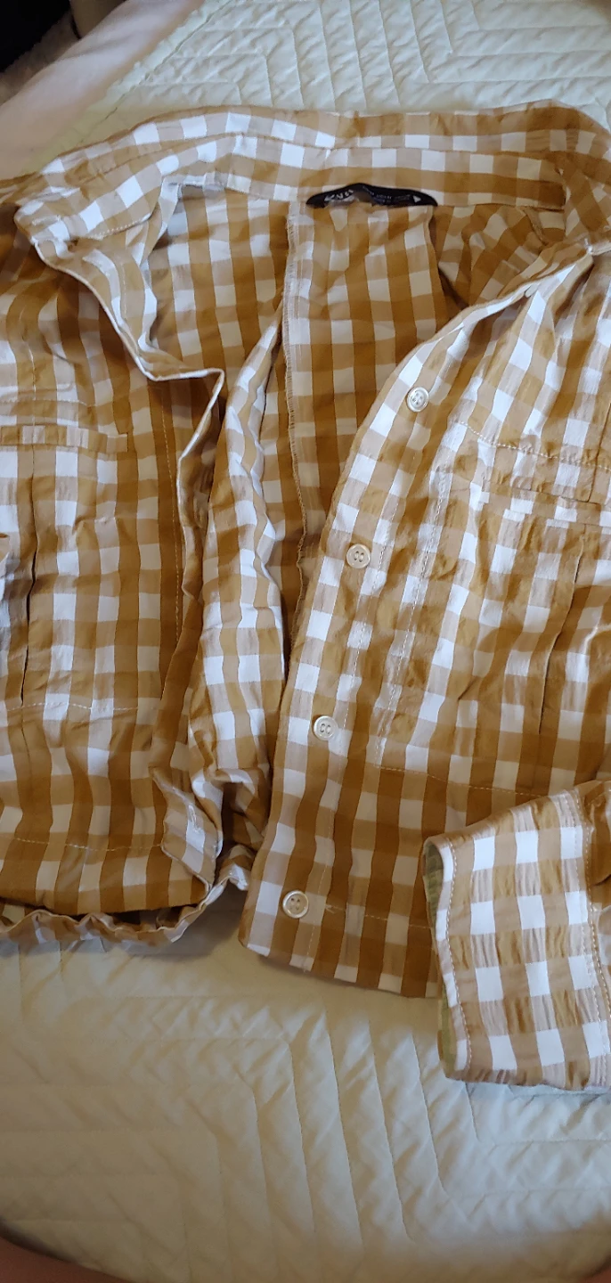 ZARA Gingham Checkered Shirt - Size M🥕 - photo 3