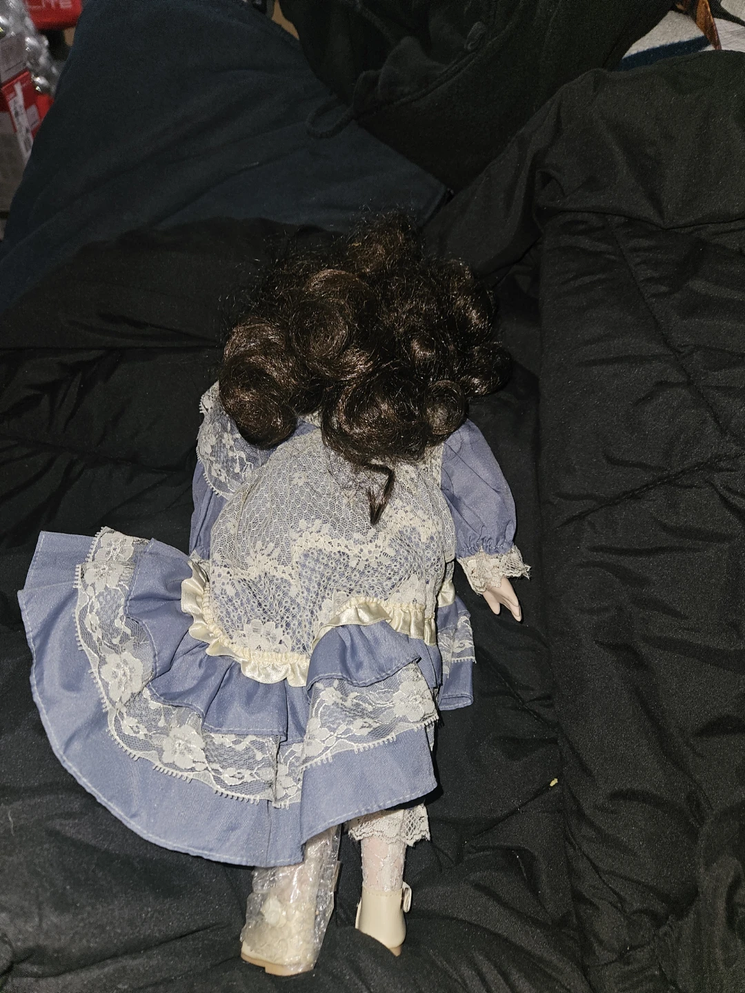 Porcelain Doll with Blue Dress - photo 3