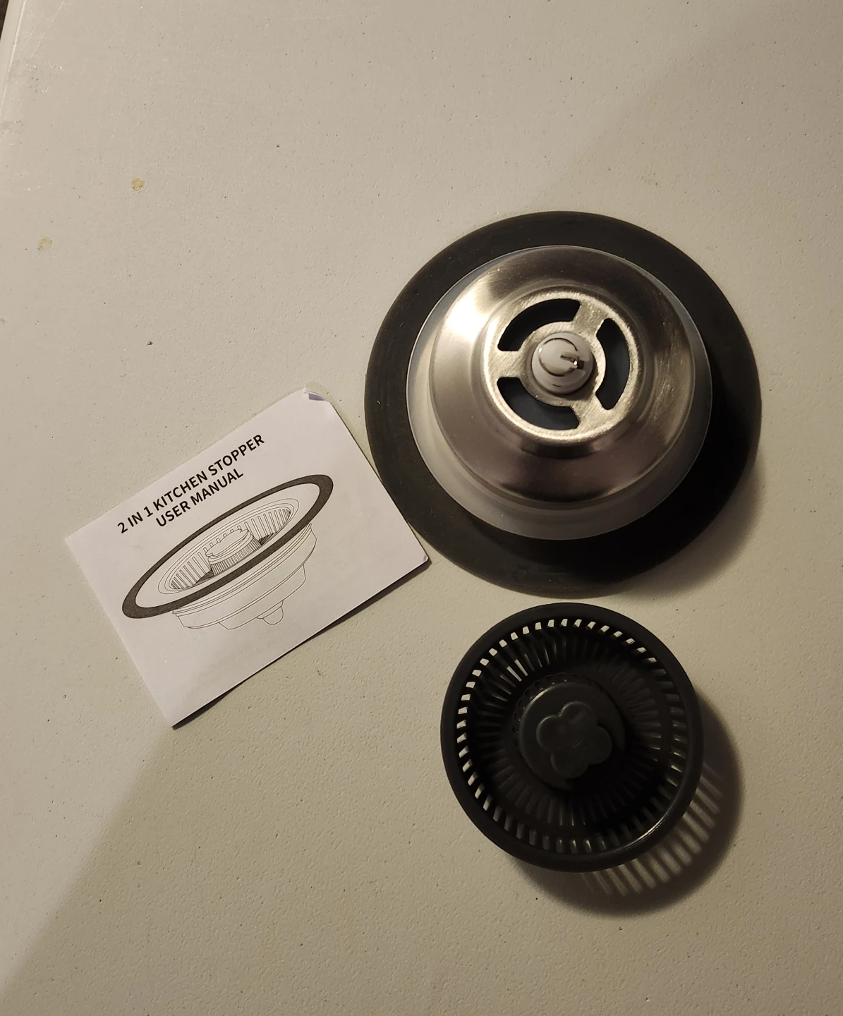 Upgrade New III 2 in 1 Kitchen Sink Stopper Filter Plug - photo 2
