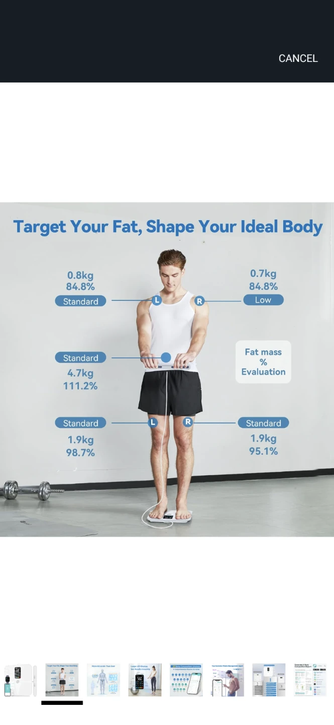 Lepulse Lescale P1 Smart Body Composition Scale - White - photo 4