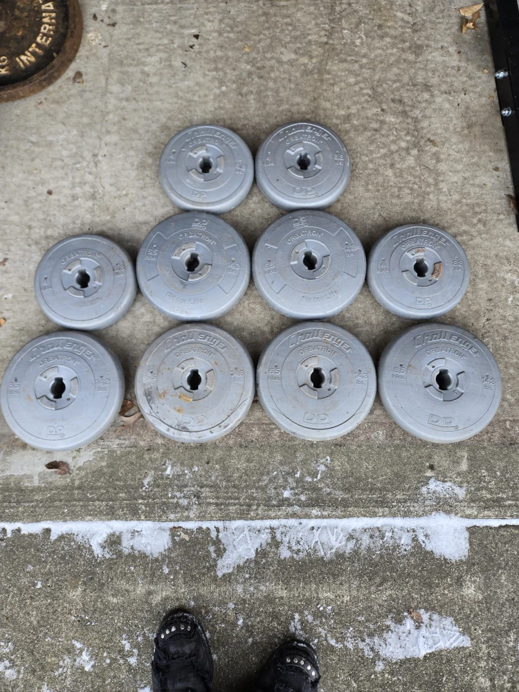 120lb Vinyl Standard 1inch Weight Plates Set