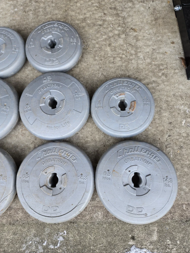 120lb Vinyl Standard 1inch Weight Plates Set - photo 2
