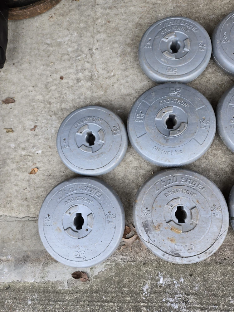 120lb Vinyl Standard 1inch Weight Plates Set - photo 3