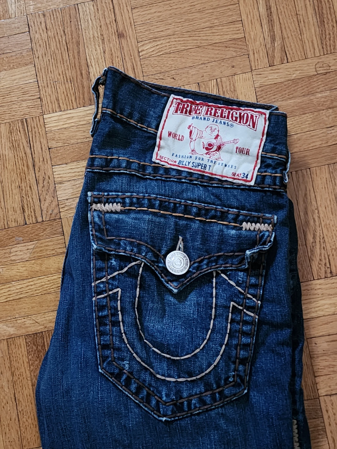 True Religion Billy Super T Jeans, Size 34