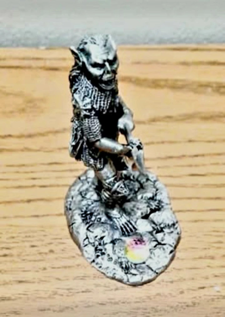 Vtg. Rare Tudor Mint Pewter Orc - photo 3