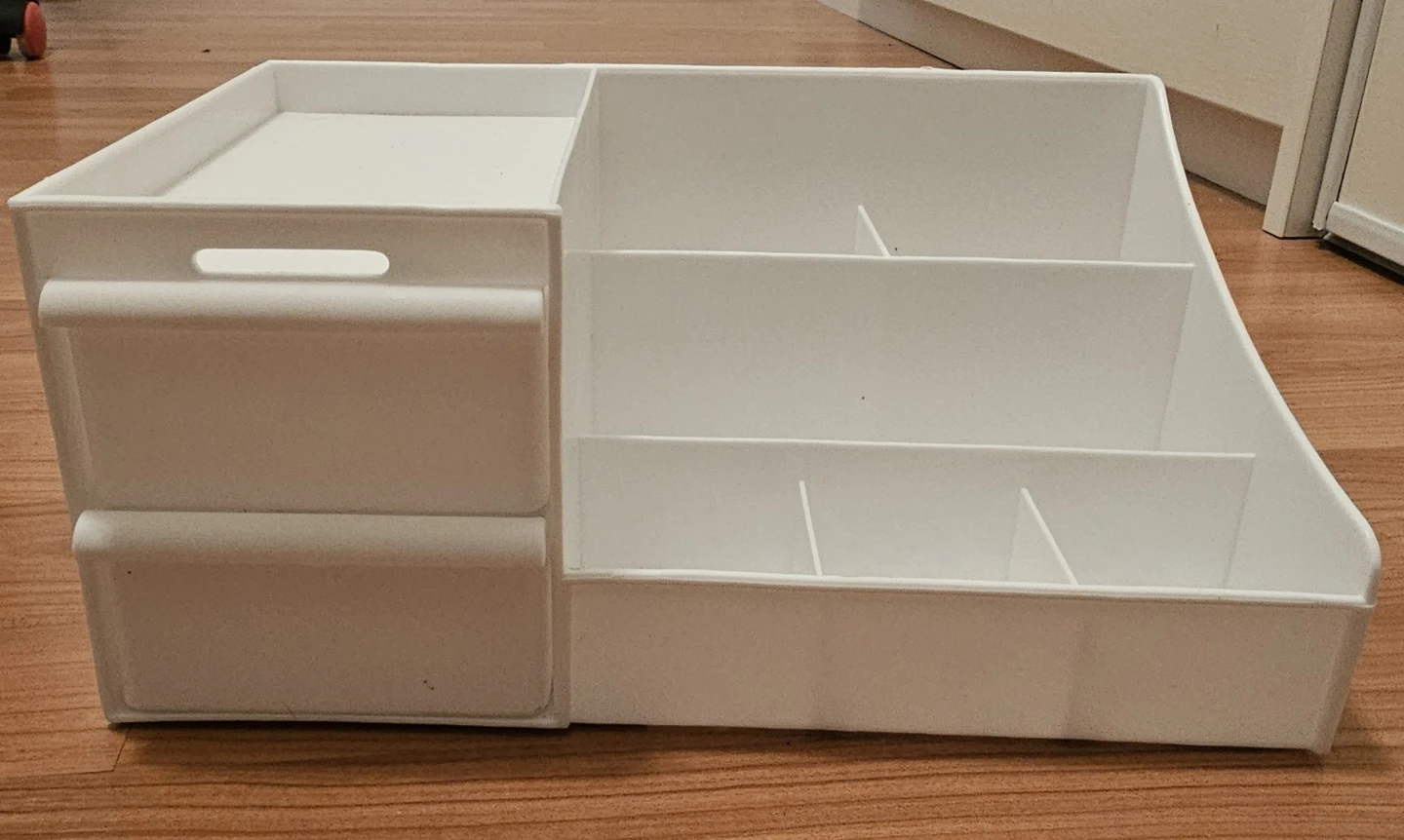 White Plastic Desk Organizer