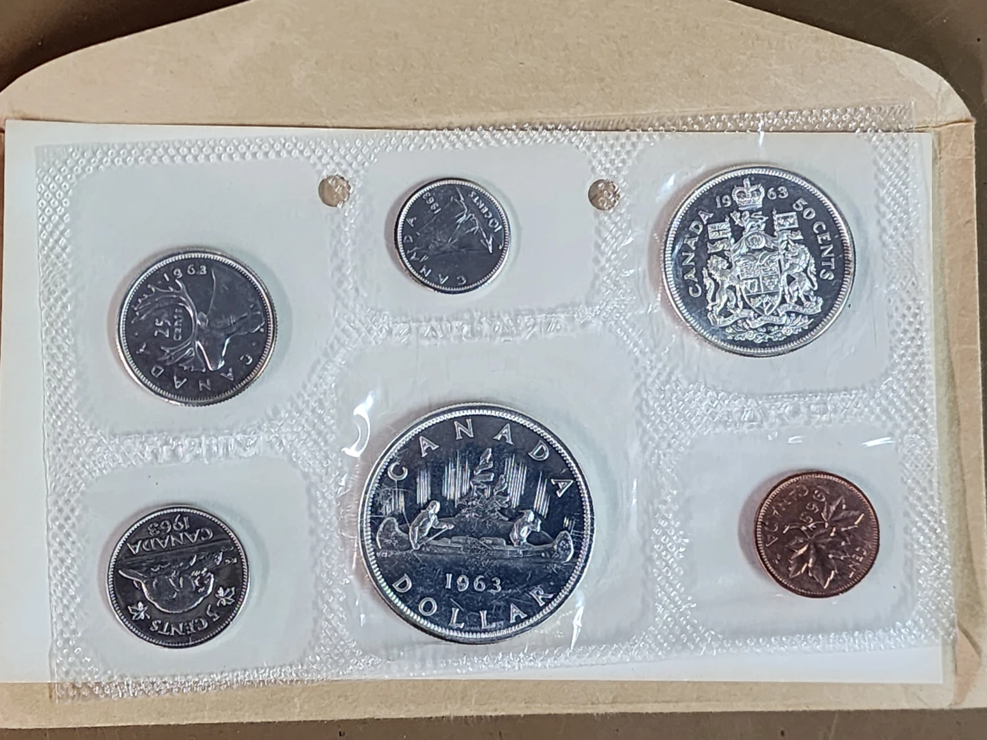 1963 Canadian Uncirculated Coin Set - photo 2