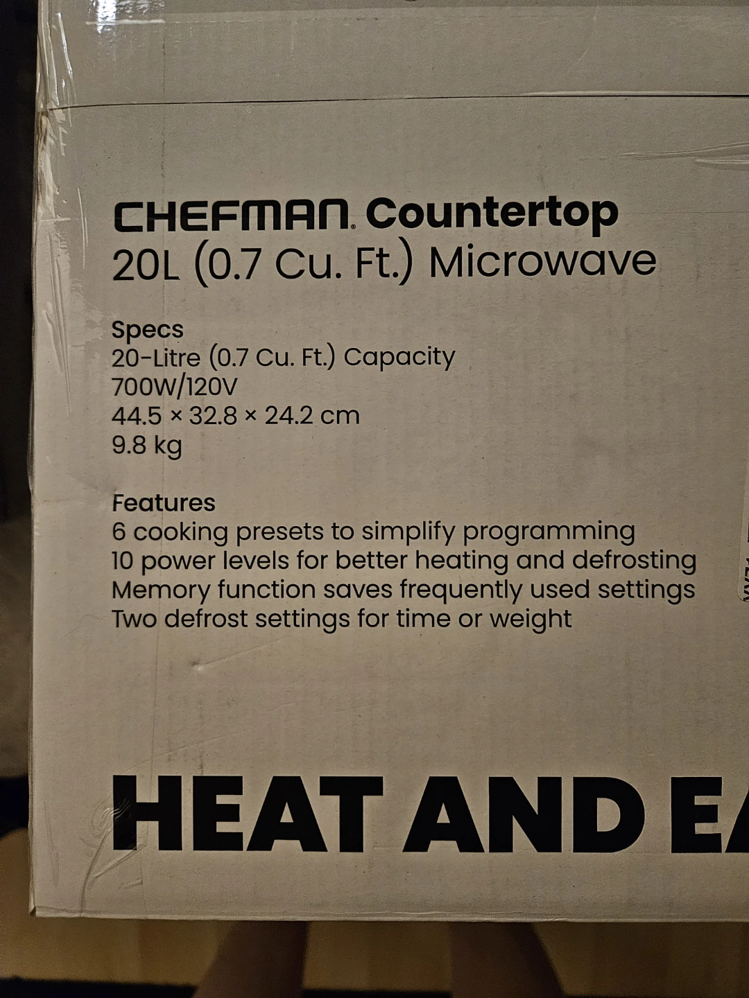 Chefman Microwave - New in Box! - photo 3