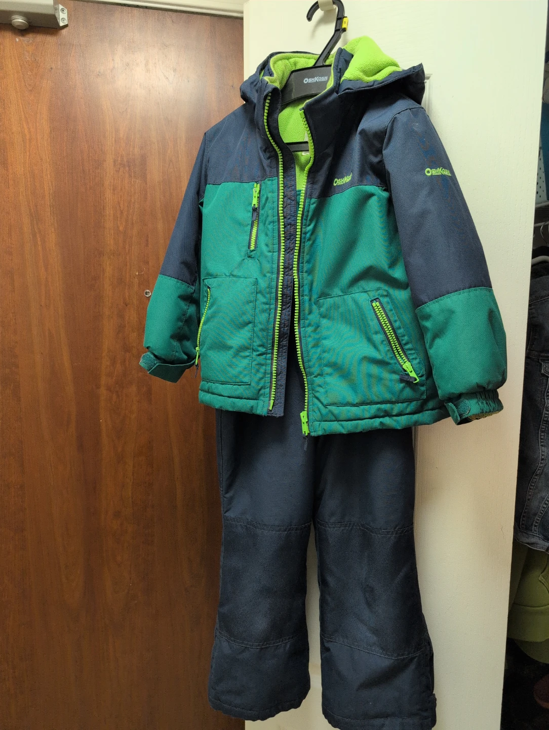 OshKosh B'gosh Kids Snowsuit - Navy/Green - photo 2