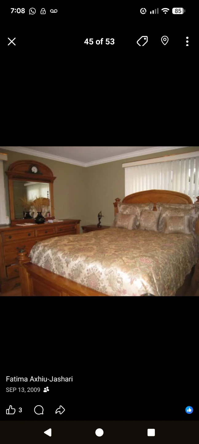 Beautiful five-piece queen size bedroom set