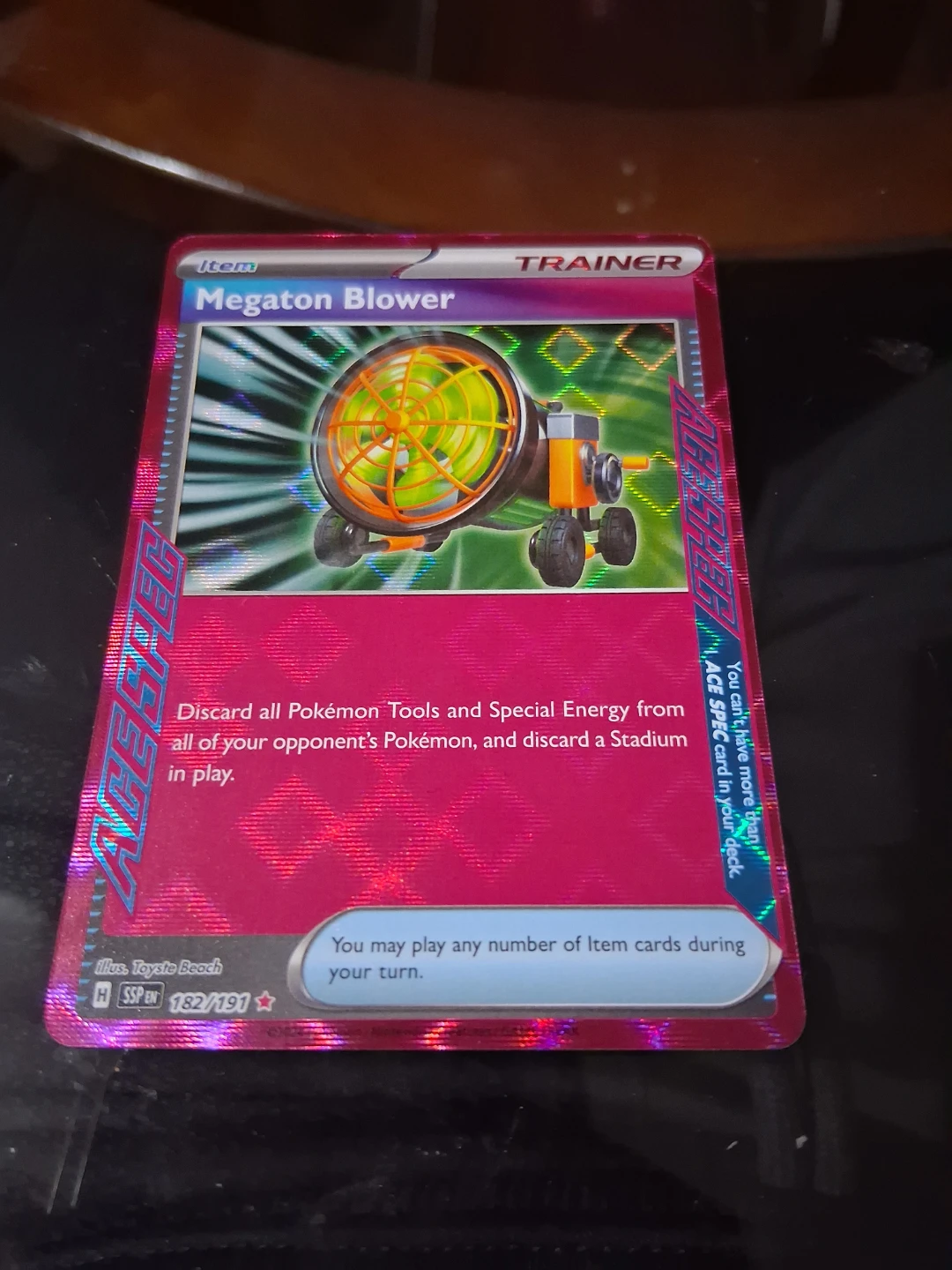 Pokemon Megaton Blower Trainer Card 182/191