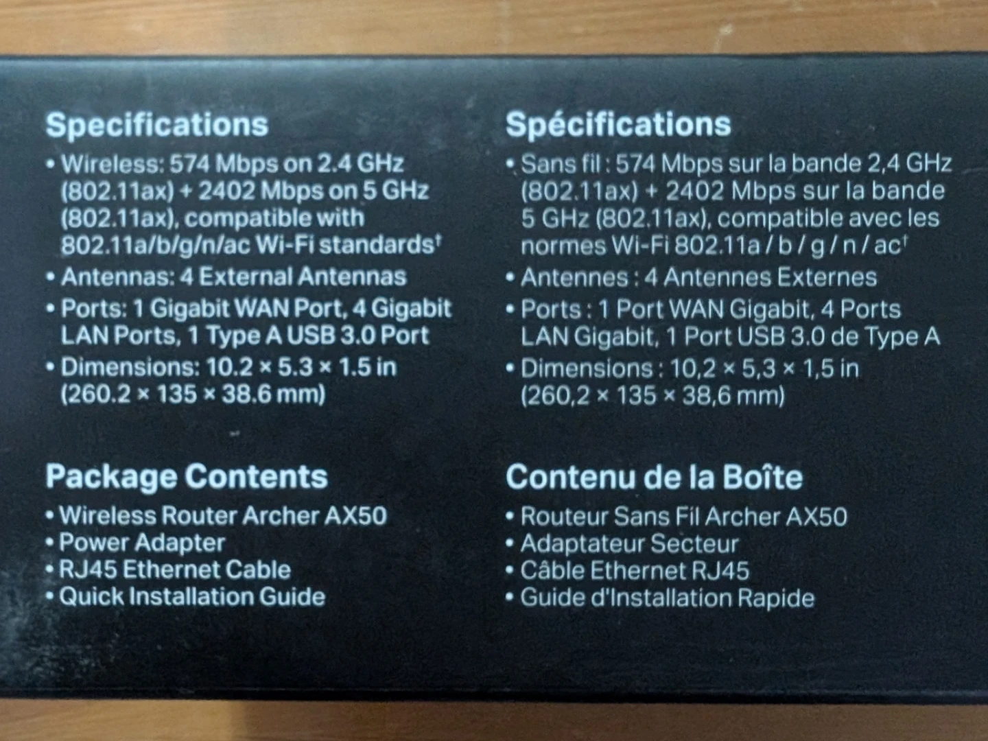 TP-Link AX3000 WiFi 6 Router - Archer AX50 - photo 4