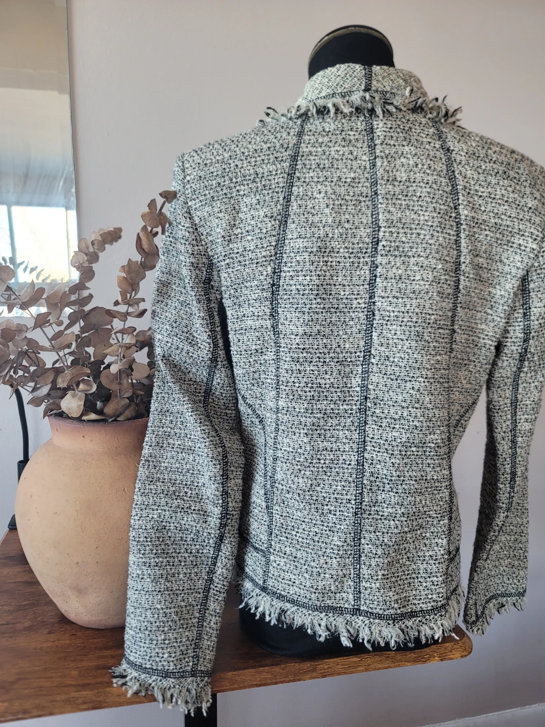 Lafayette 148 New York Jacket Size S Retro preppy tweed - photo 3