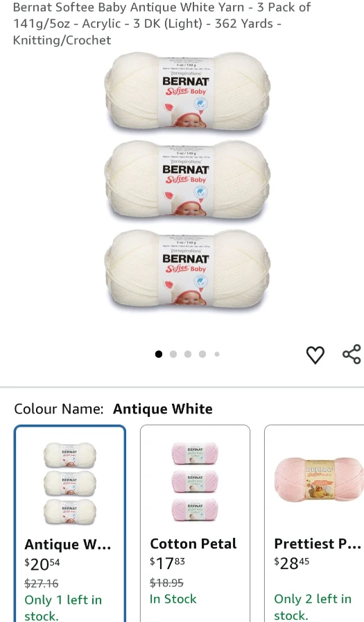 Bernat Softee Baby Yarn - Assorted Colours 🥕 - photo 2