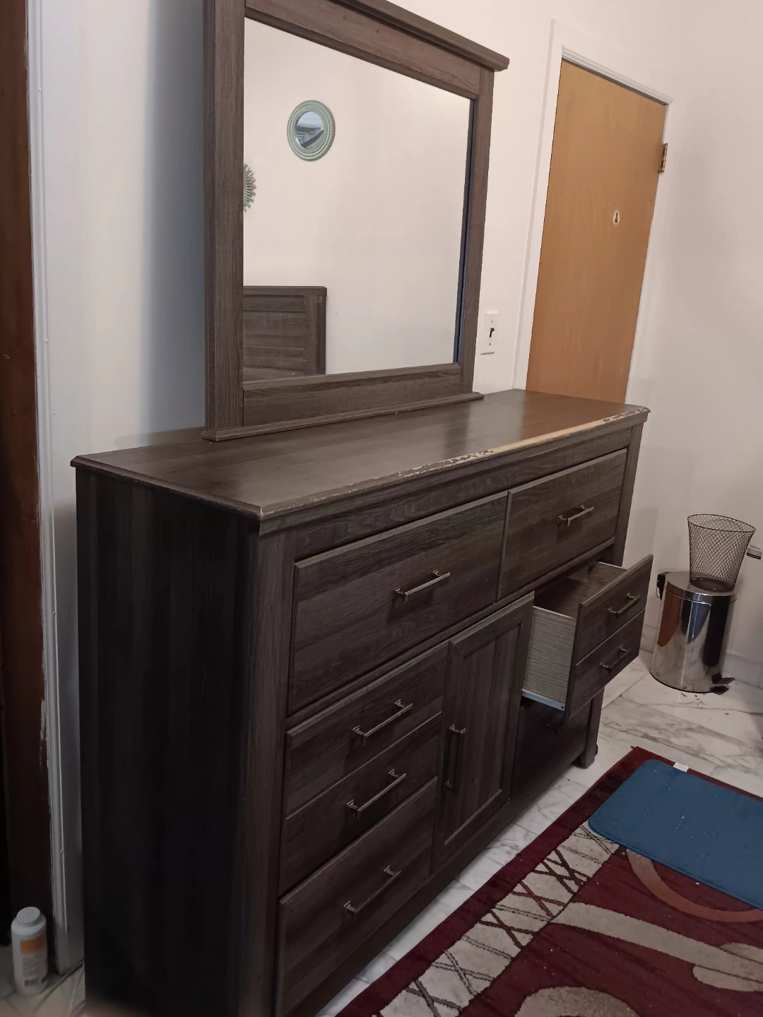 Bedroom Set - Bed, Dresser, and Nightstand - Wooden color - photo 3