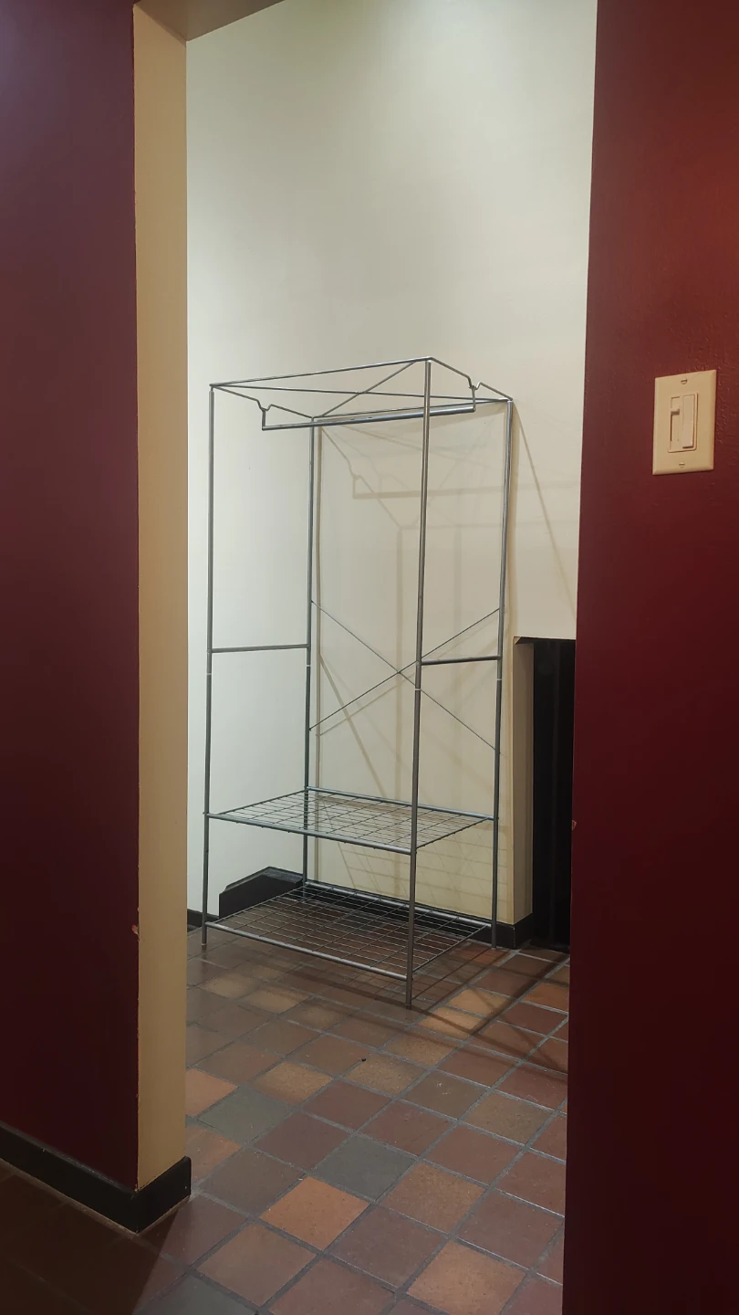 Metal Clothes Rack with Shelves Shelf