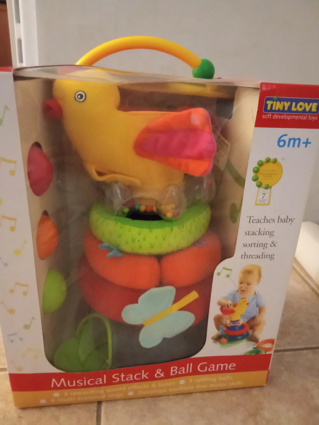 NEW Tiny Love Musical Stack & Ball Game