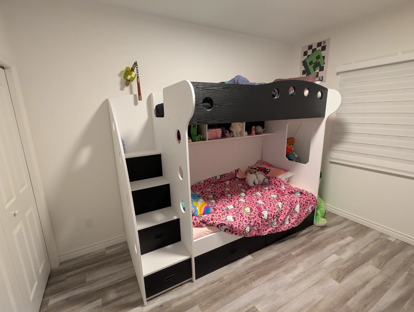 VIGGO Bunk Bed With Storage (Twin + Twin) - photo 2