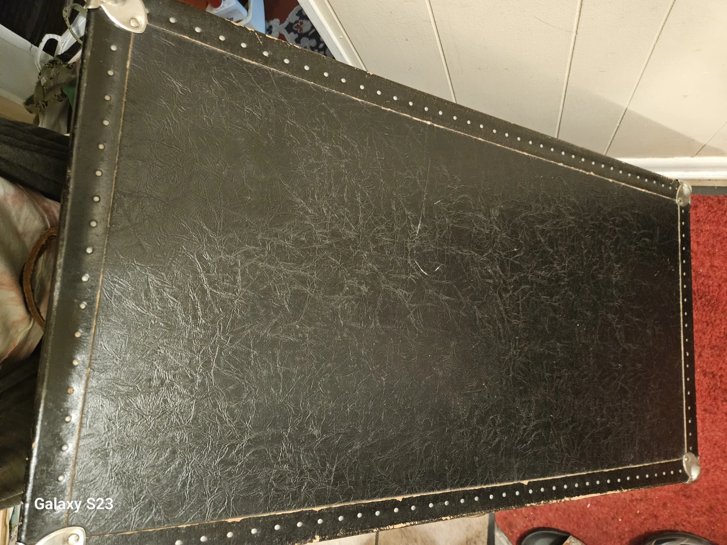 Vintage Black Steamer Trunk - photo 4