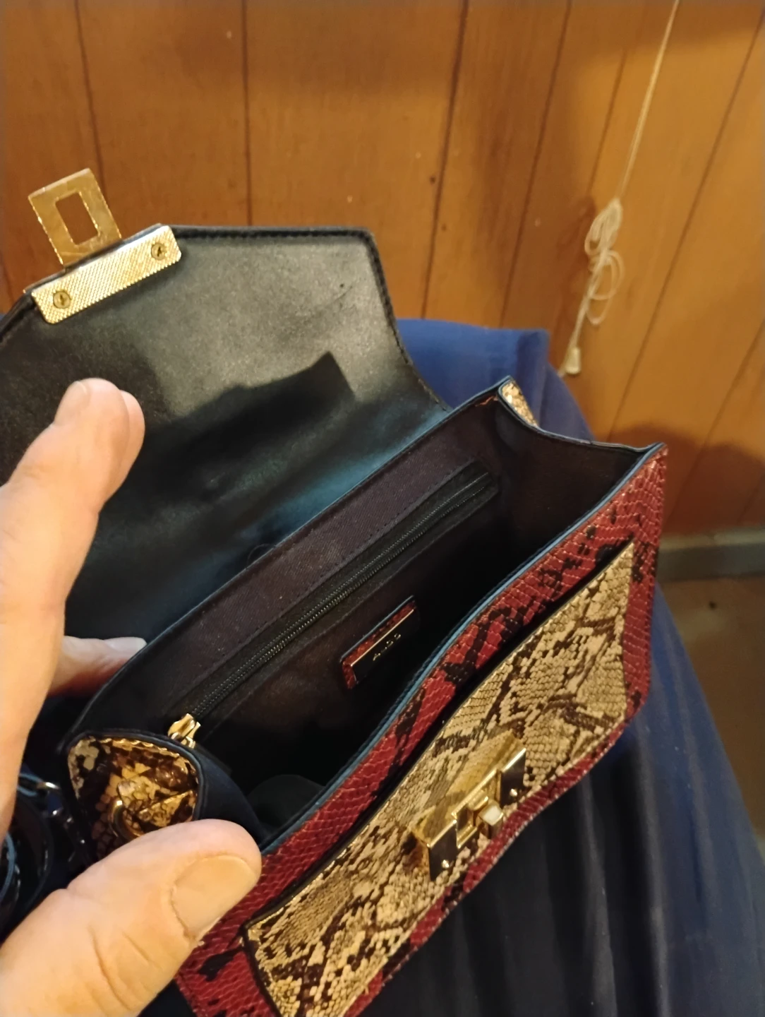 ALDO Snakeskin Print Satchel - photo 3