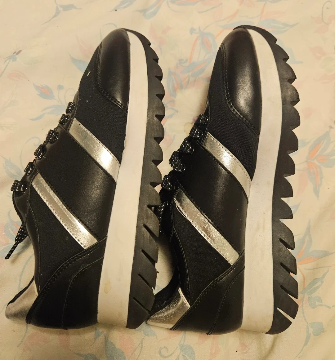 Zara Trafaluc Black Sneakers Size 38 - photo 2