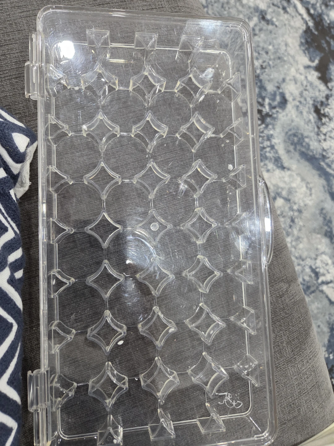 32 Slots Transparent Plastic organizer 13"x7" and 1.1/4" deep - photo 2