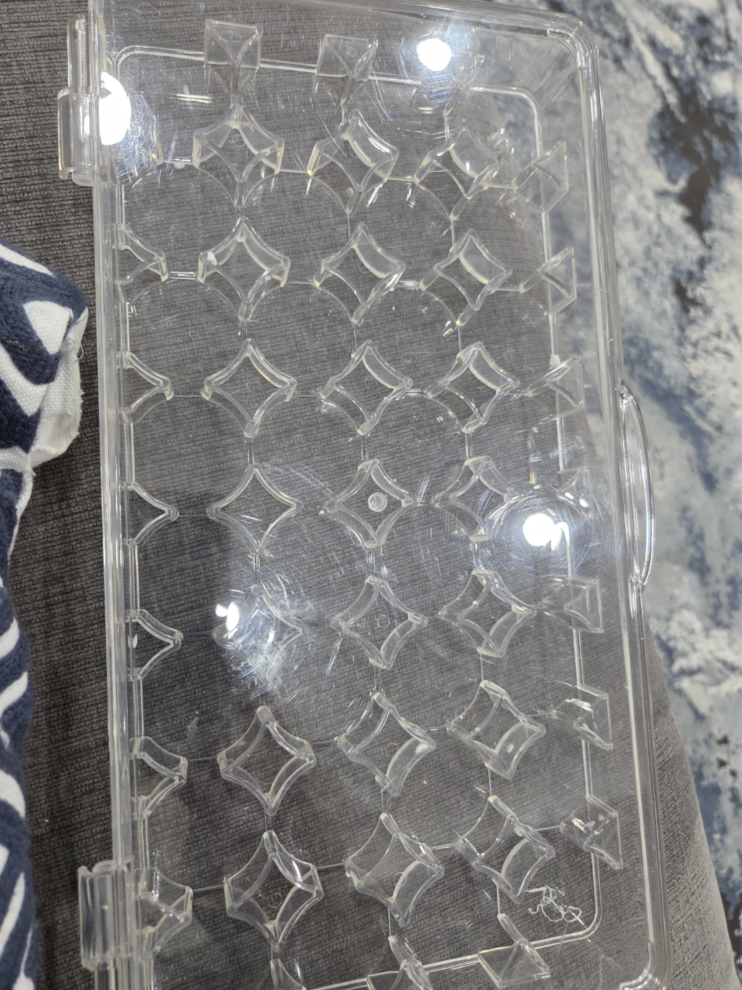 32 Slots Transparent Plastic organizer 13"x7" and 1.1/4" deep - photo 3