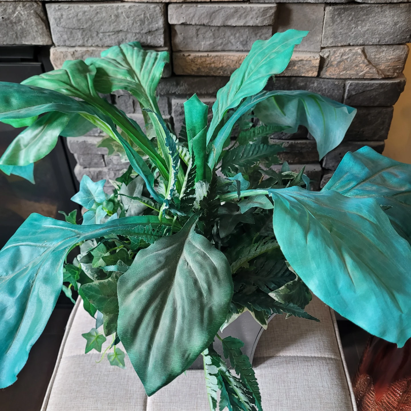 Decorative Artificial Plant with Black Pot - photo 3