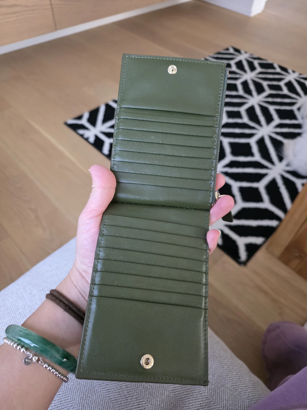 Green Leather Wallet🥕 - photo 2