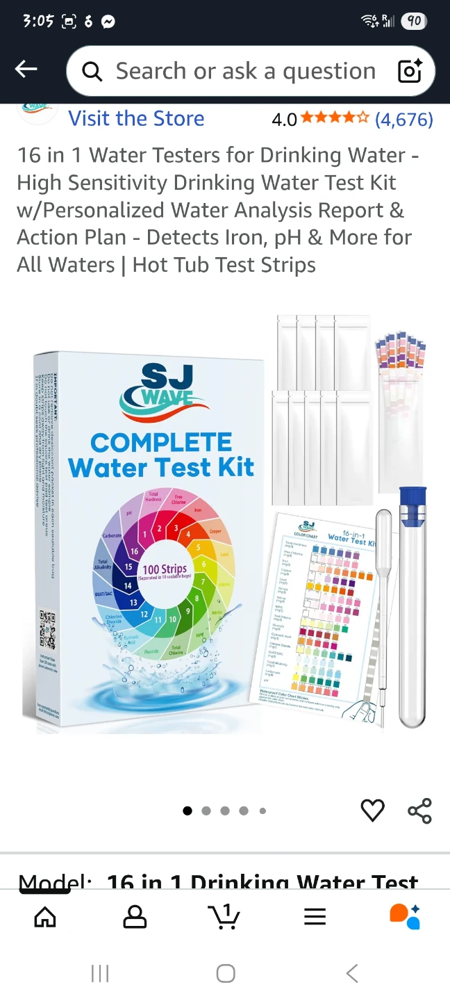 SJ Wave Drinking Water Test Kit - 16 in 1