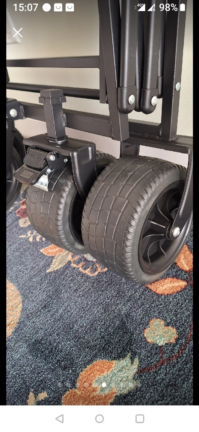 BestHome Heavy Duty Folding Wagon Cart with Brakes - photo 4