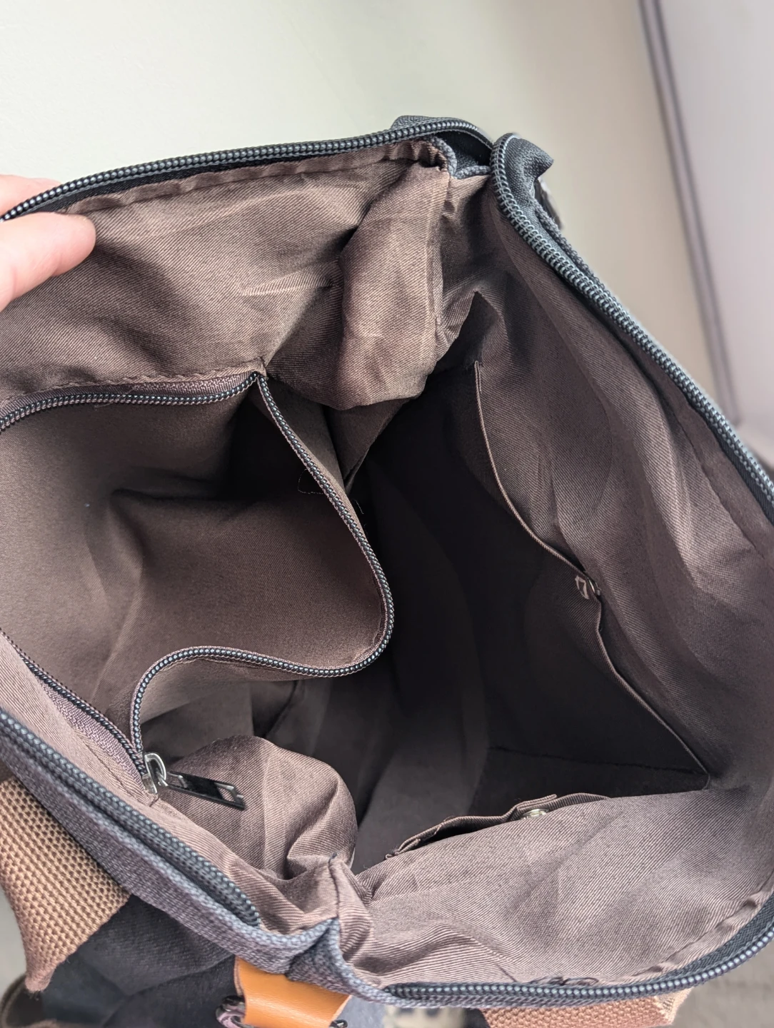 Canvas Crossbody Tote Bag Multi-Pocket - photo 4