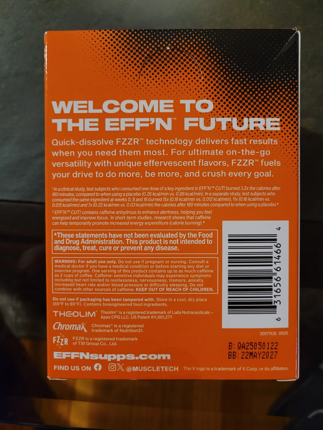 Muscletech Effn Cut! Mango Iced Tea Fizz - photo 3