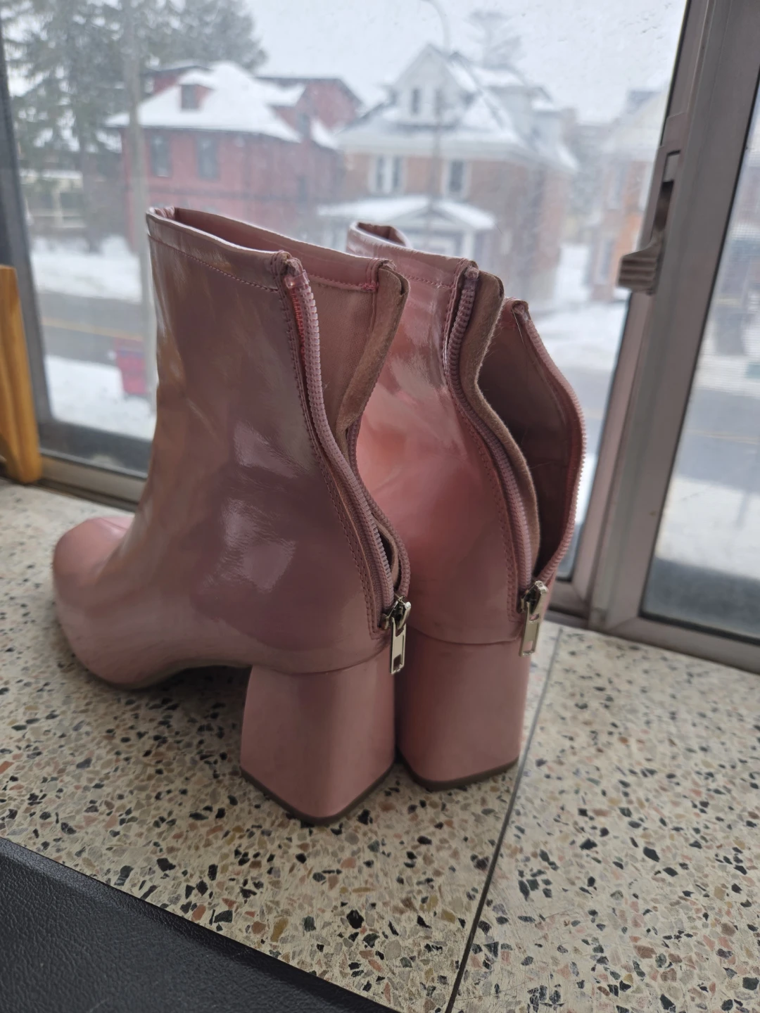 Pink Ankle Boots - Size 9 - photo 2
